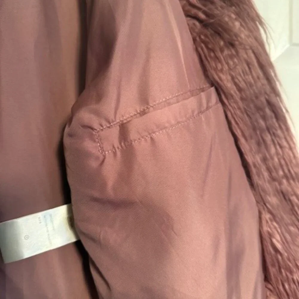 Free People Mauve Faux Fur Jacket - Picture 6 of 8